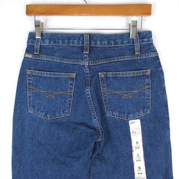 Cruel Girl Jeans Women 5R (28x32) Slim Blue Riding Jeans Mid Rise Dark Wash NWOT - Picture 5 of 14